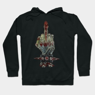 Zombie Metal Severed Hand  'The Finger' Hoodie